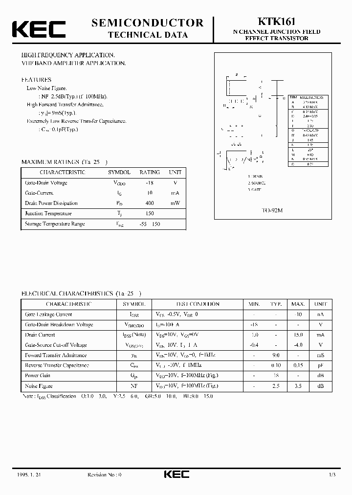 KTK161_67927.PDF Datasheet