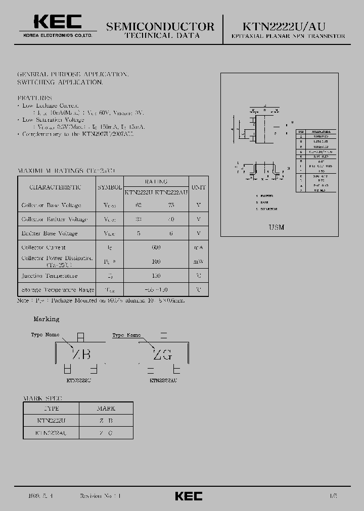 KTN2222AU_65794.PDF Datasheet