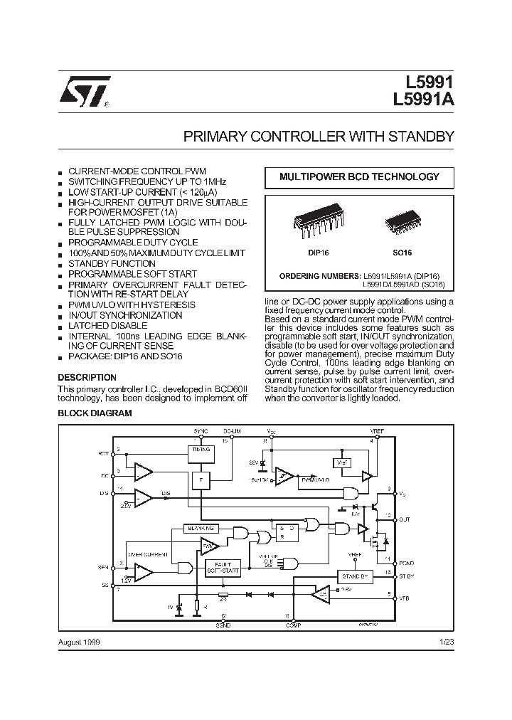 L5991D_119288.PDF Datasheet
