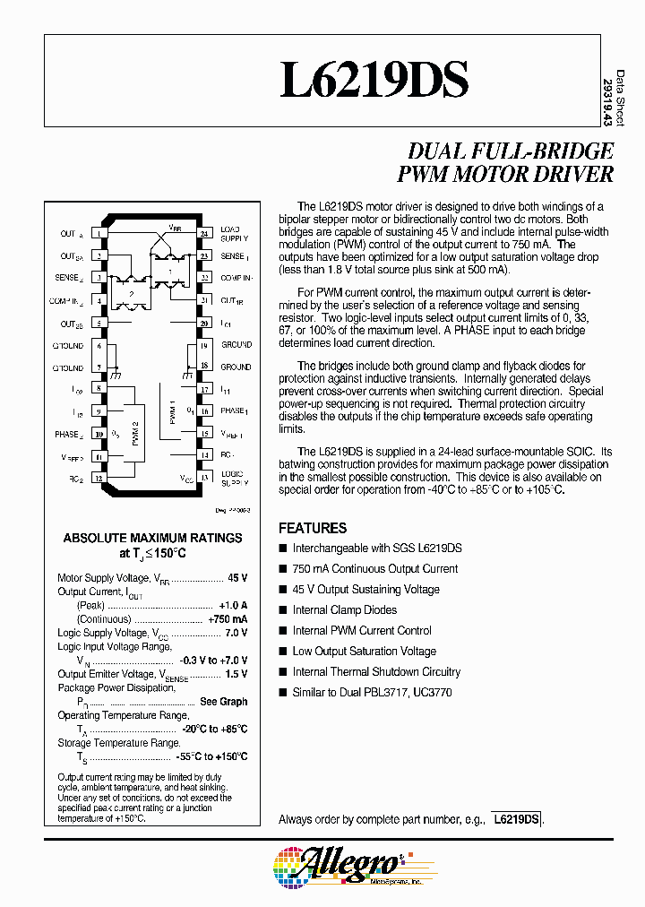 L6219DS_80026.PDF Datasheet