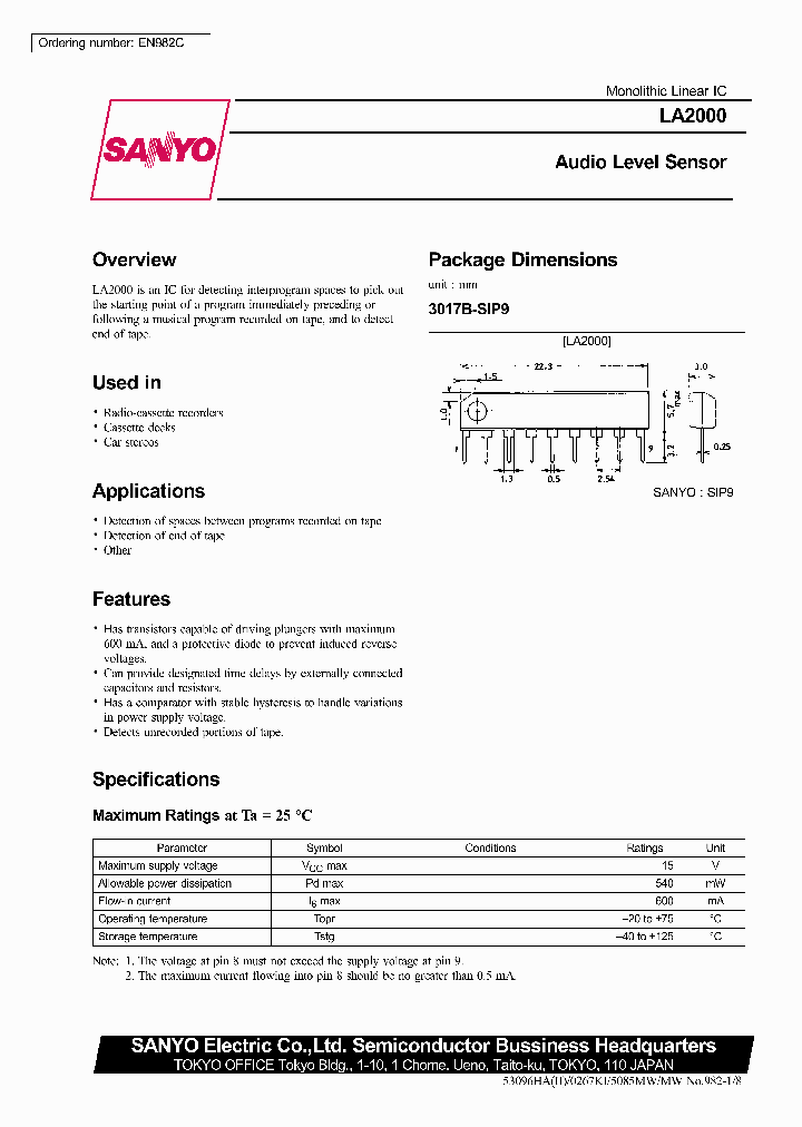 LA2000_106579.PDF Datasheet
