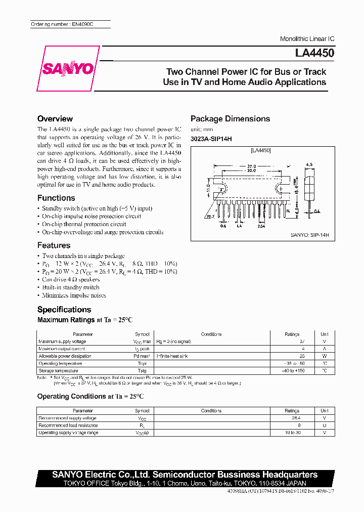 LA4450_119805.PDF Datasheet
