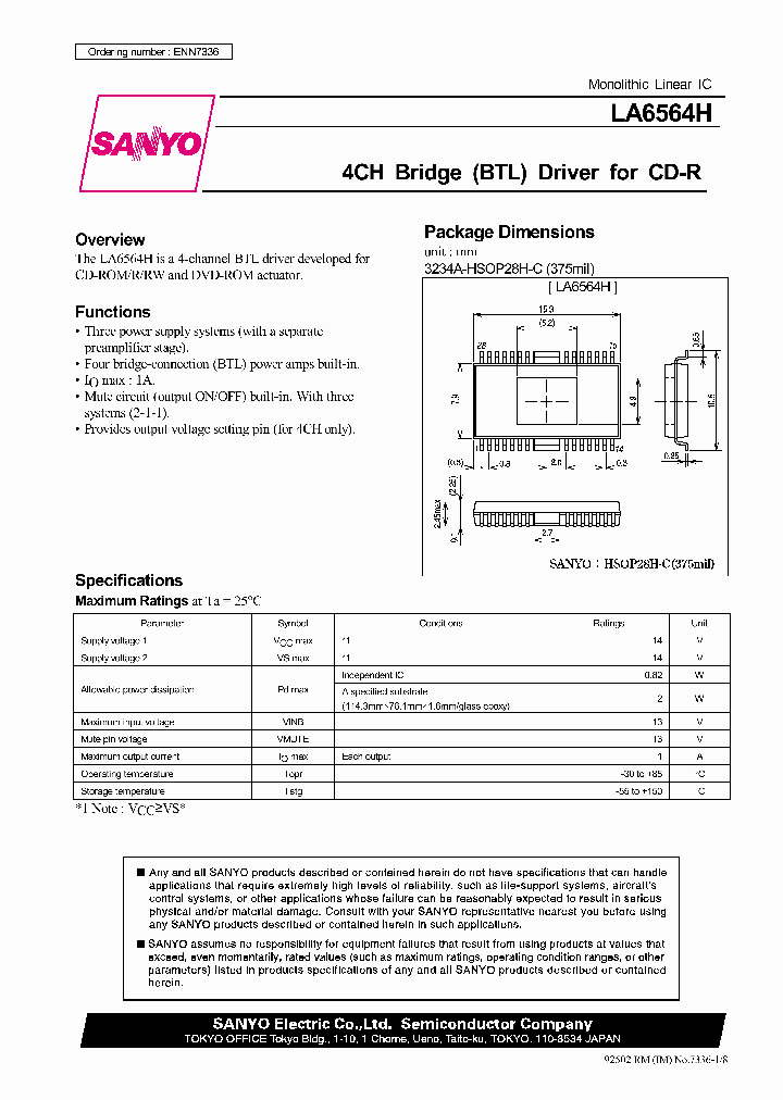 LA6564H_151412.PDF Datasheet