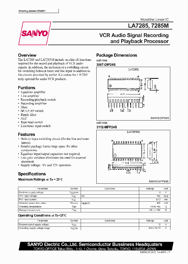 LA7285_142806.PDF Datasheet