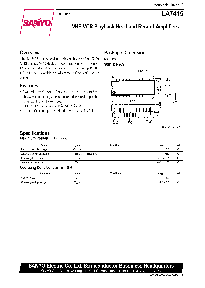LA7415_182323.PDF Datasheet