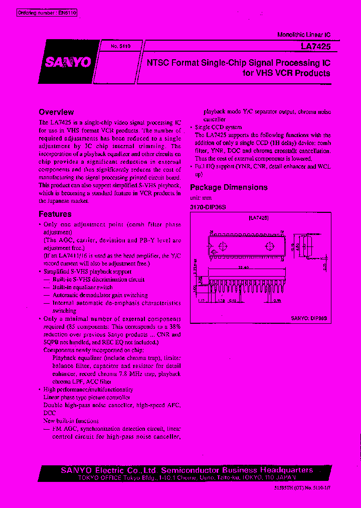 LA7425_142064.PDF Datasheet