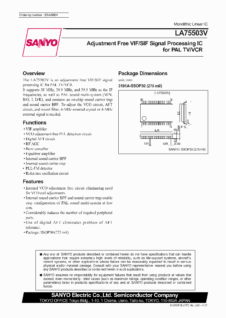 LA75503V_187917.PDF Datasheet
