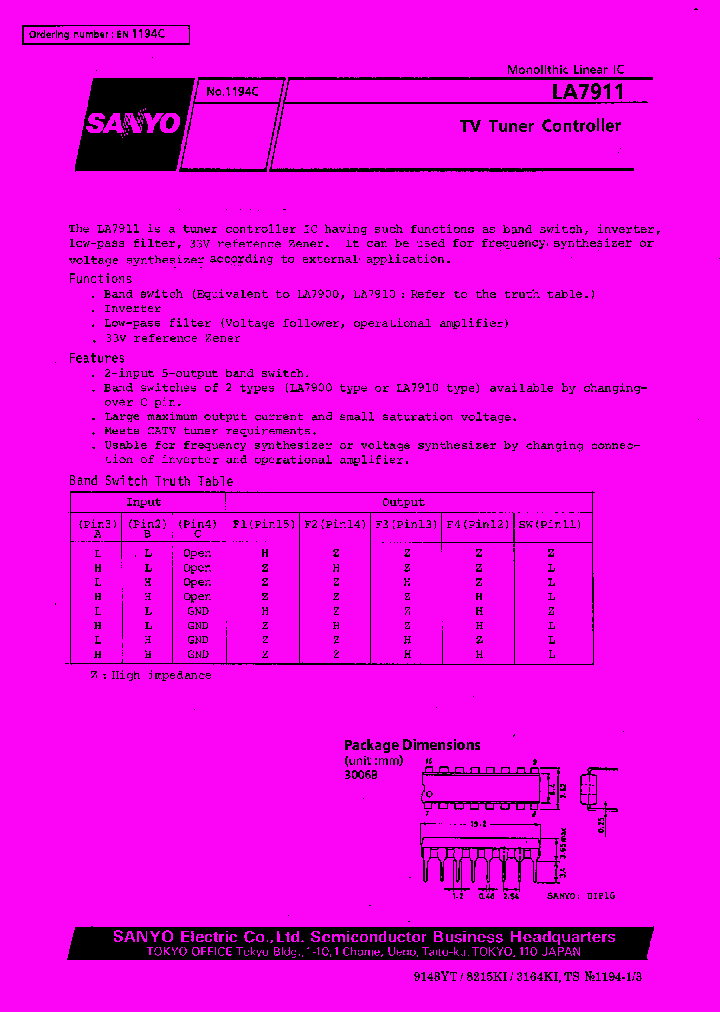 LA7911_150851.PDF Datasheet