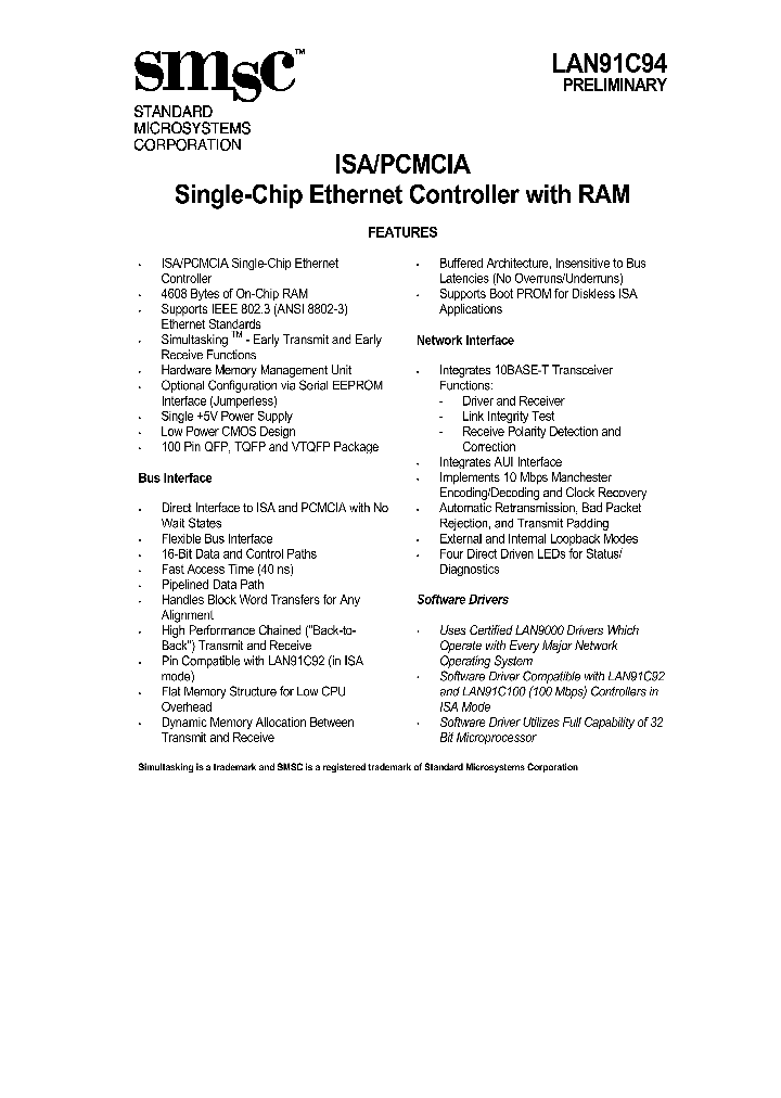 LAN91C94_167443.PDF Datasheet