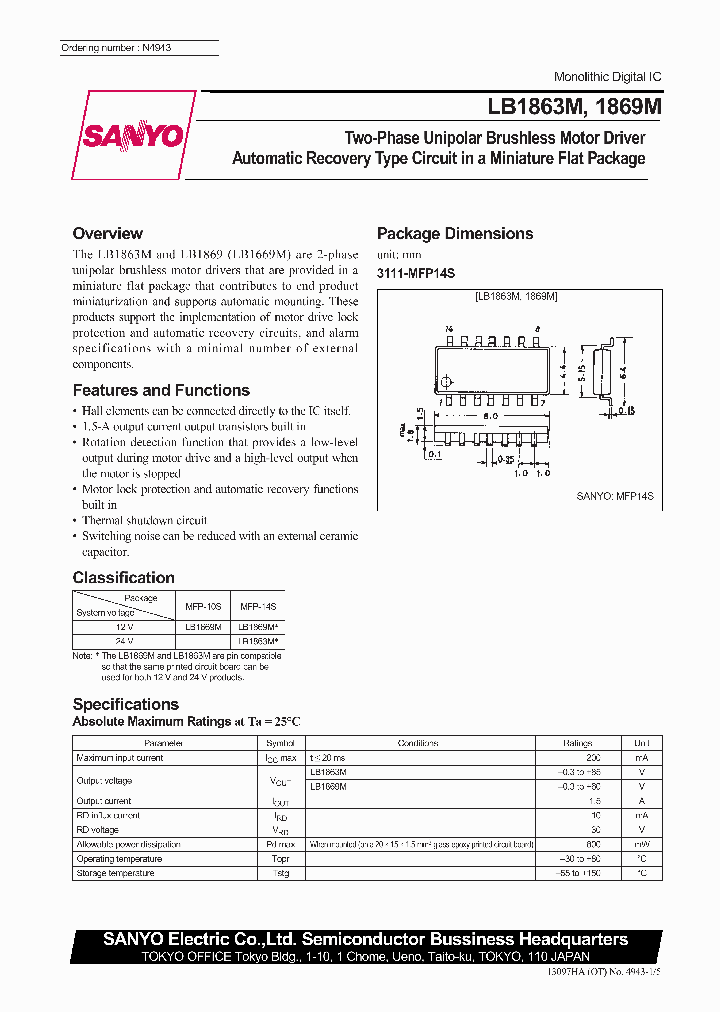 LB1863M_77613.PDF Datasheet