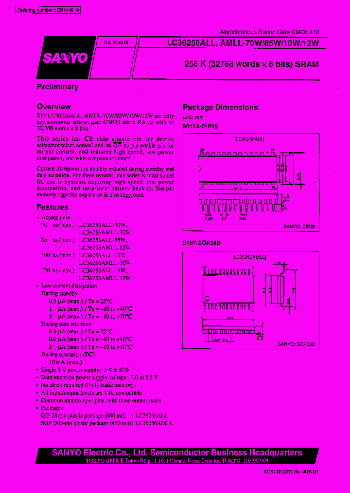 LC36256ALL_27800.PDF Datasheet
