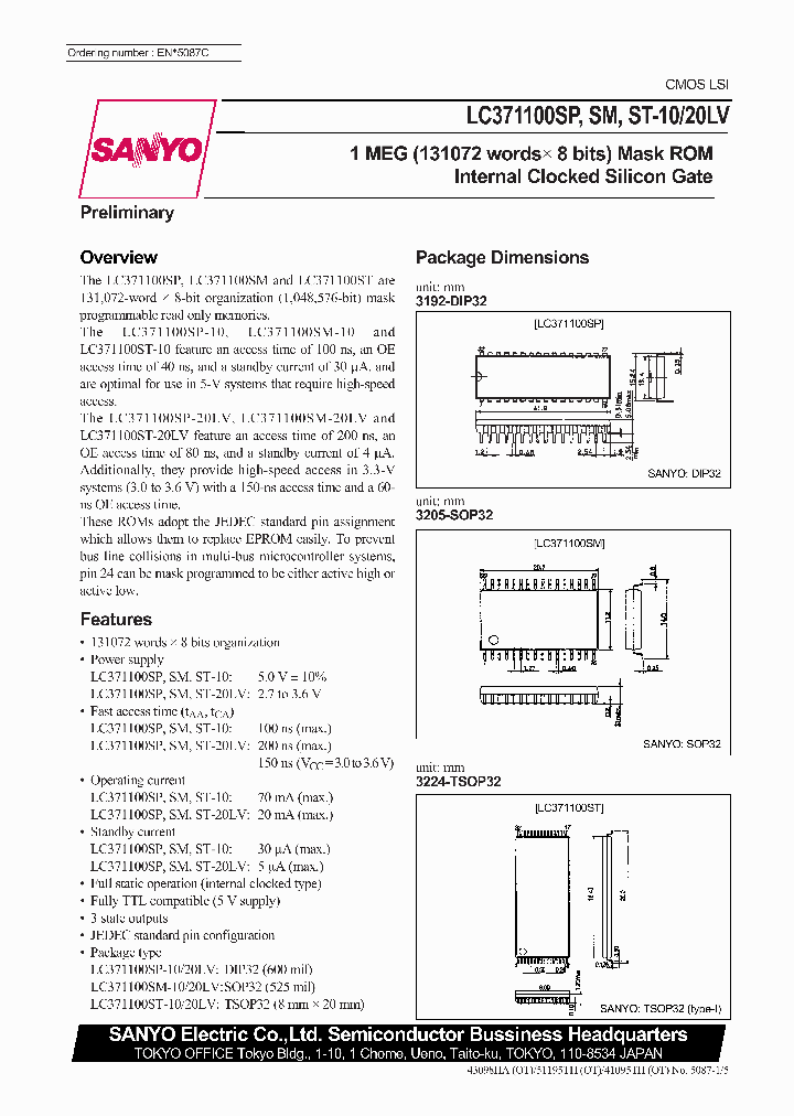 LC371100ST-20LV_77747.PDF Datasheet