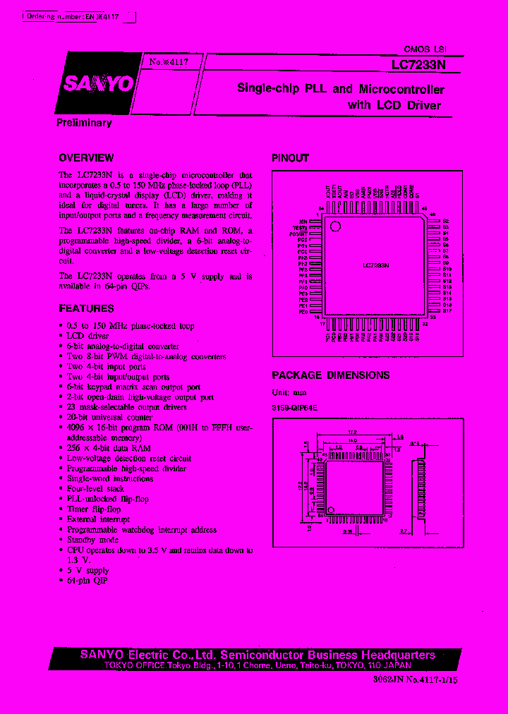 LC7233N_152400.PDF Datasheet