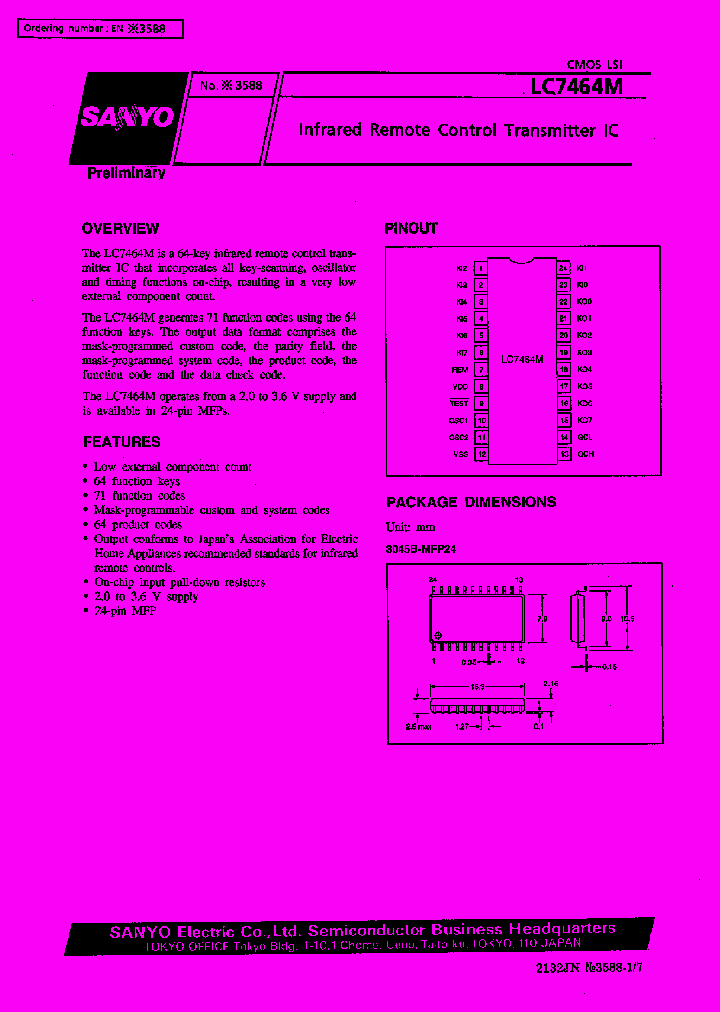 LC7464_166117.PDF Datasheet