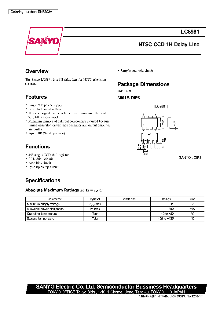 LC8991_94295.PDF Datasheet