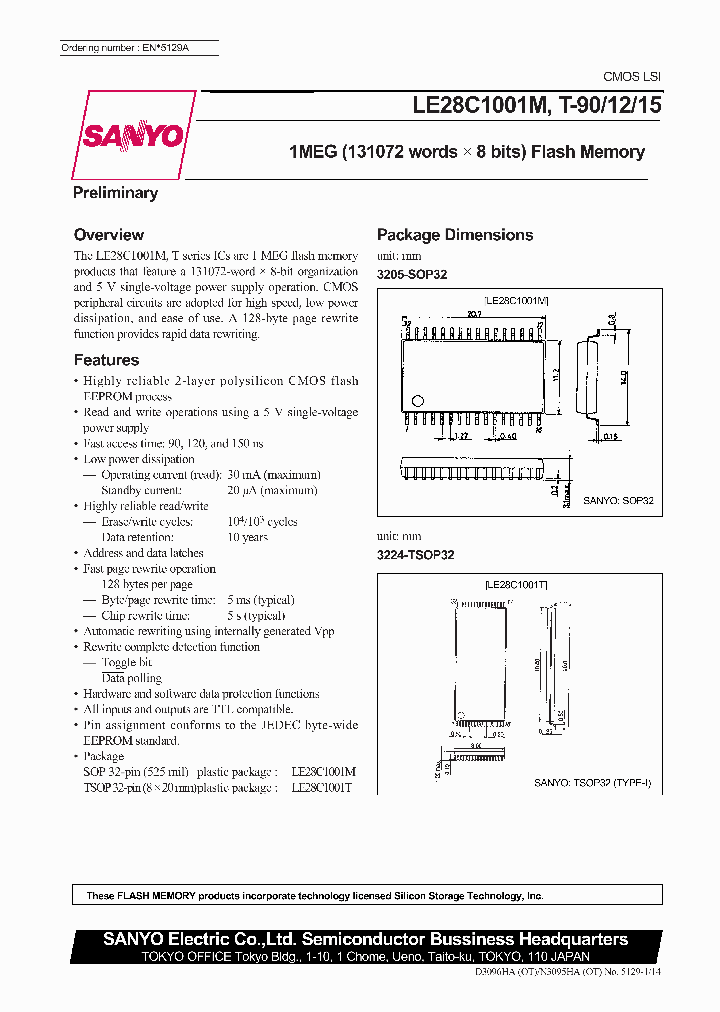 LE28C1001M_179278.PDF Datasheet
