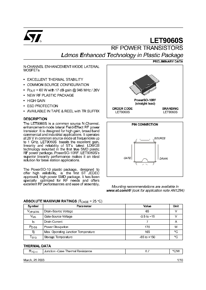LET9060S_72448.PDF Datasheet