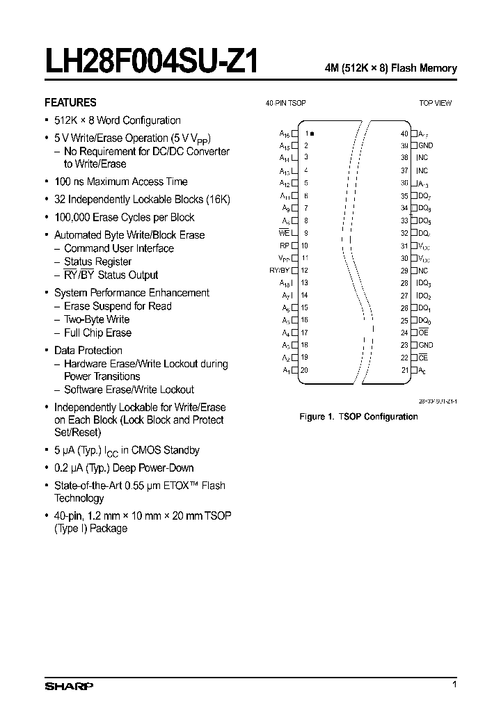 LH28F004SU-Z1_76725.PDF Datasheet