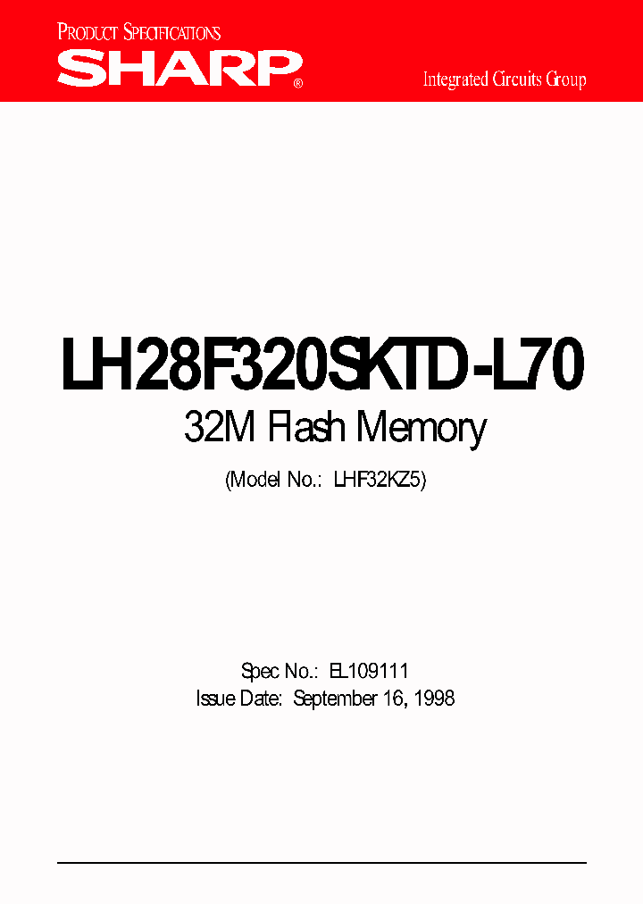 LH28F320SKTD-L70_108935.PDF Datasheet