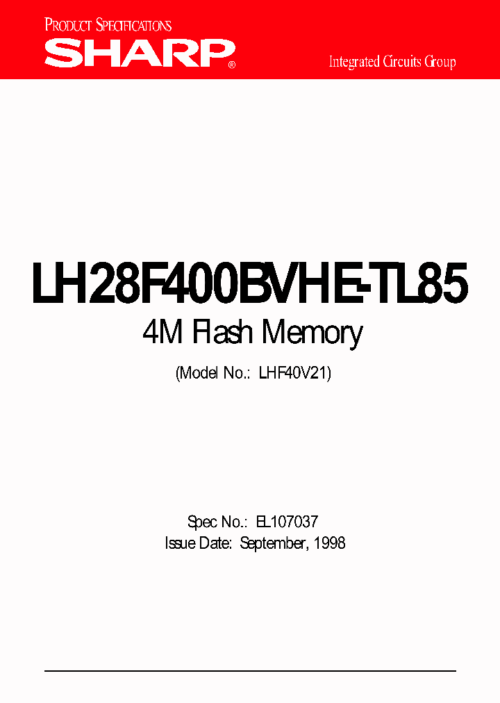 LH28F400BVHE-TL85_55687.PDF Datasheet