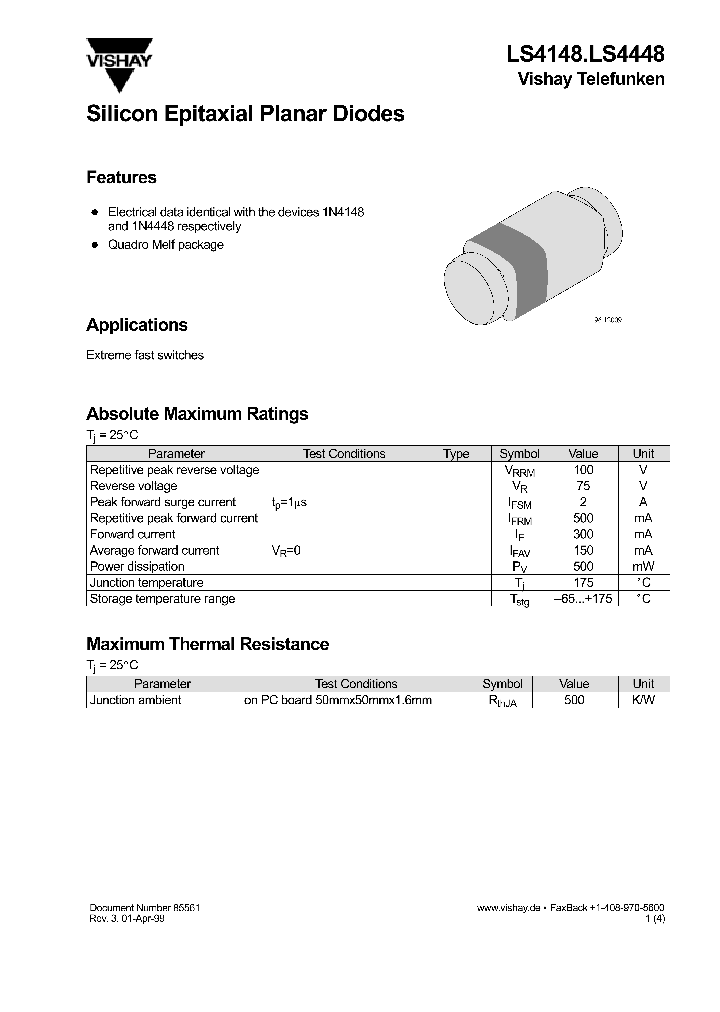 LS4148_179100.PDF Datasheet