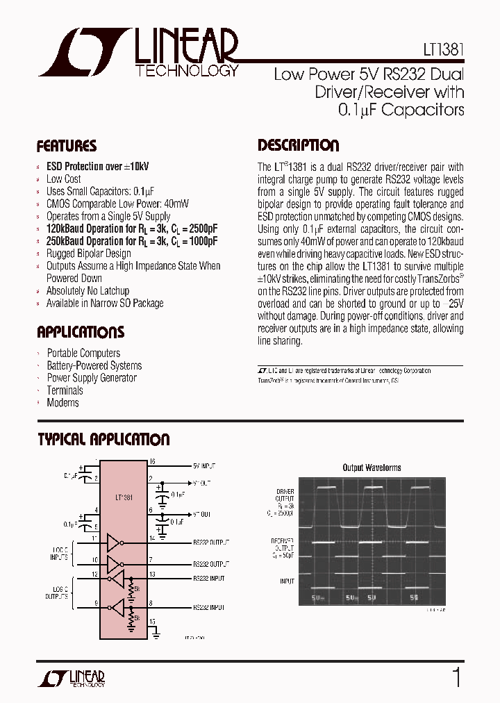 LT1381CS_10494.PDF Datasheet