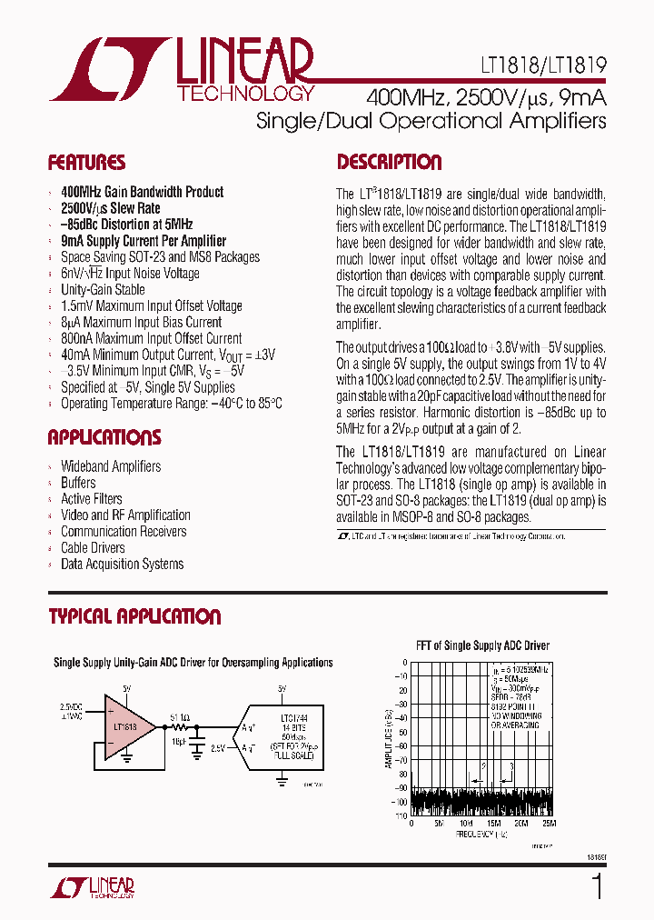 LT1818_76050.PDF Datasheet