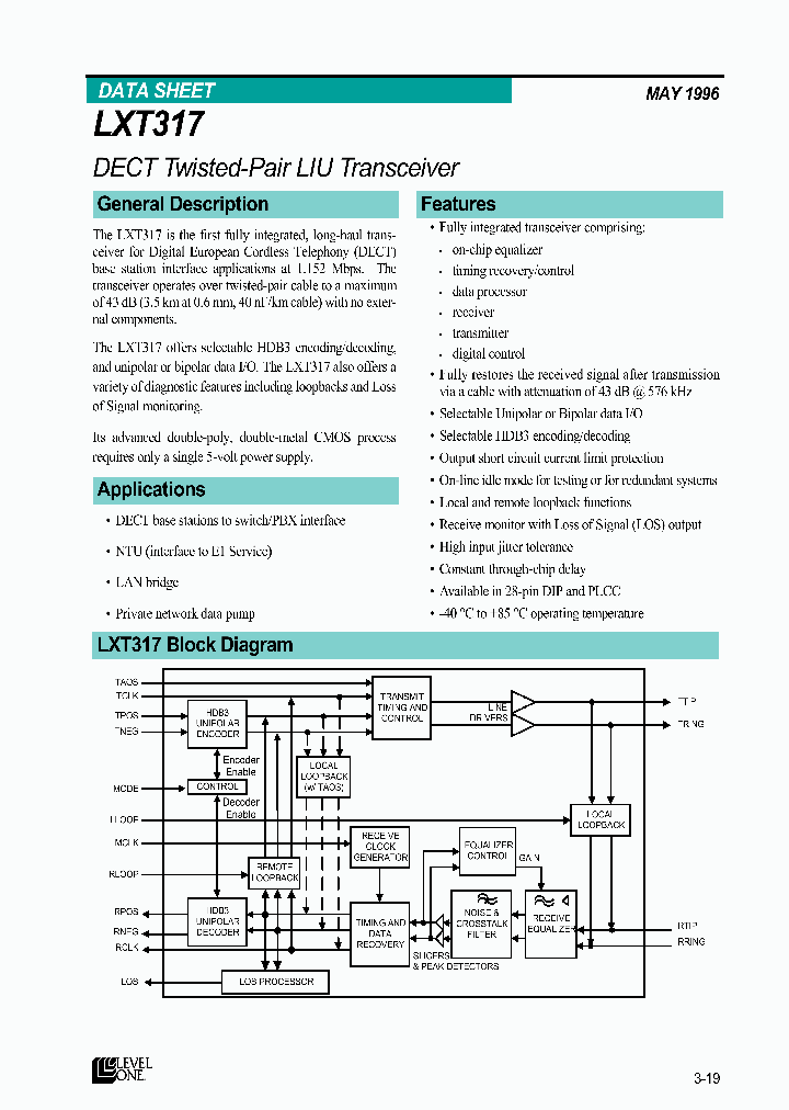 LXT317_76454.PDF Datasheet