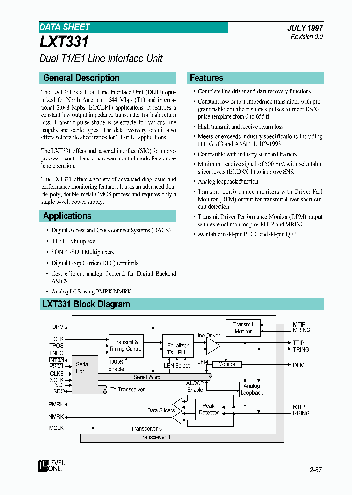 LXT331_153531.PDF Datasheet