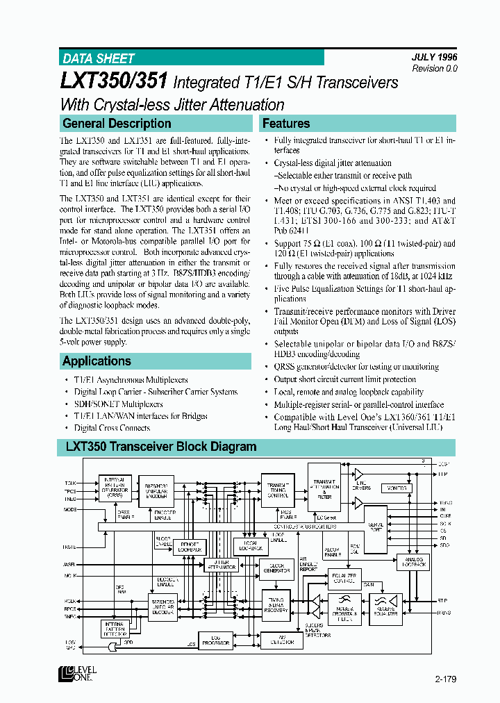 LXT350_44354.PDF Datasheet