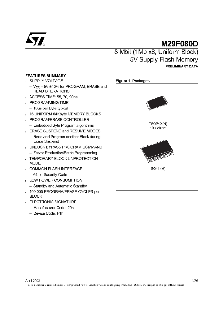 M29F080D_174163.PDF Datasheet