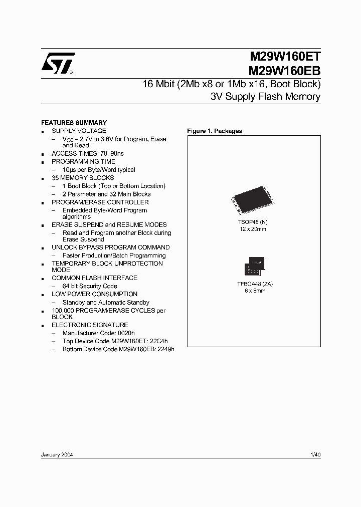 M29W160EB_109950.PDF Datasheet