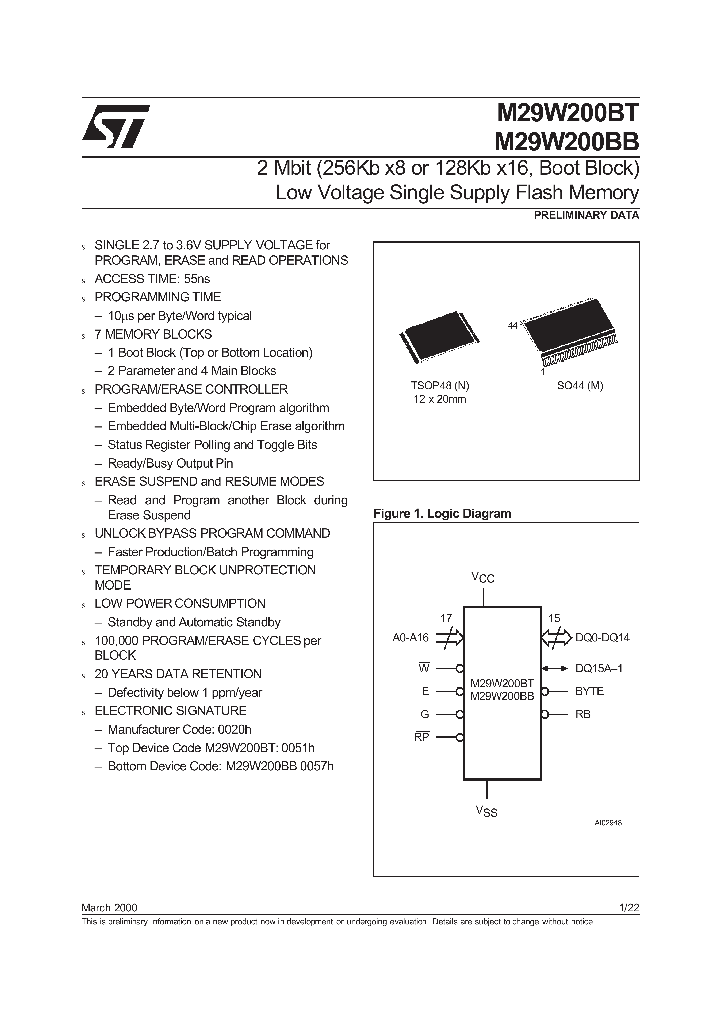 M29W200_53099.PDF Datasheet