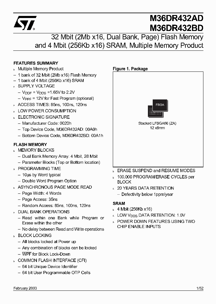 M36DR432AD_122435.PDF Datasheet