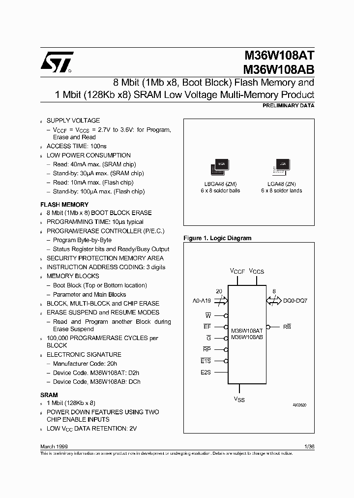 M36W108AB_138733.PDF Datasheet