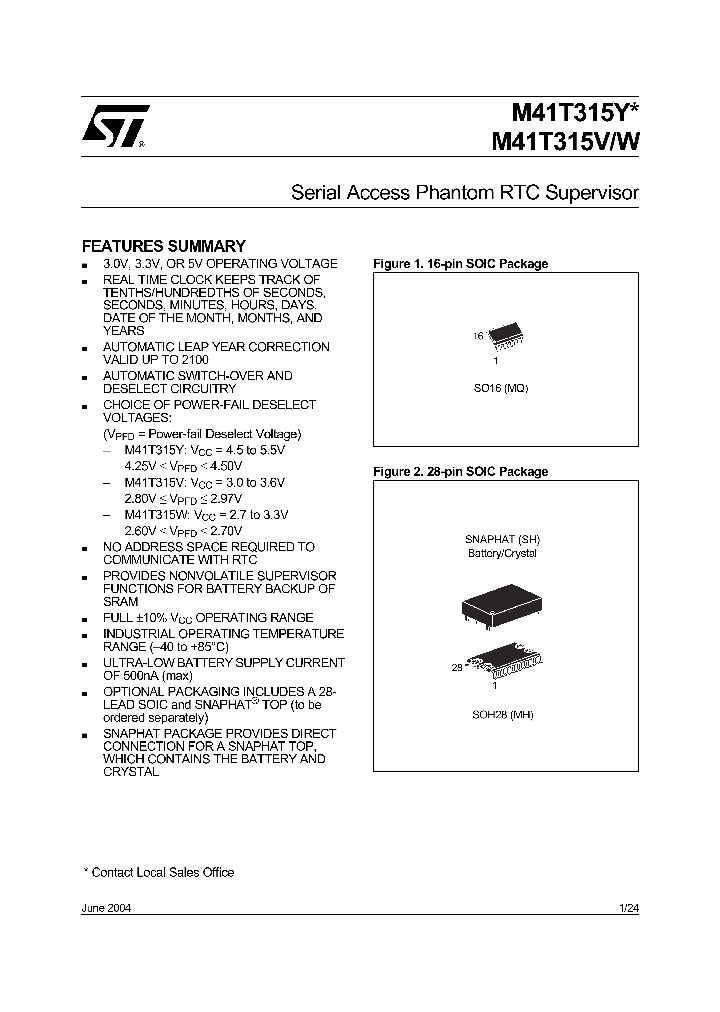 M41T315VW_126392.PDF Datasheet