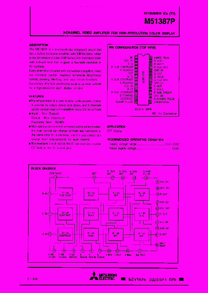 M51387P_29276.PDF Datasheet