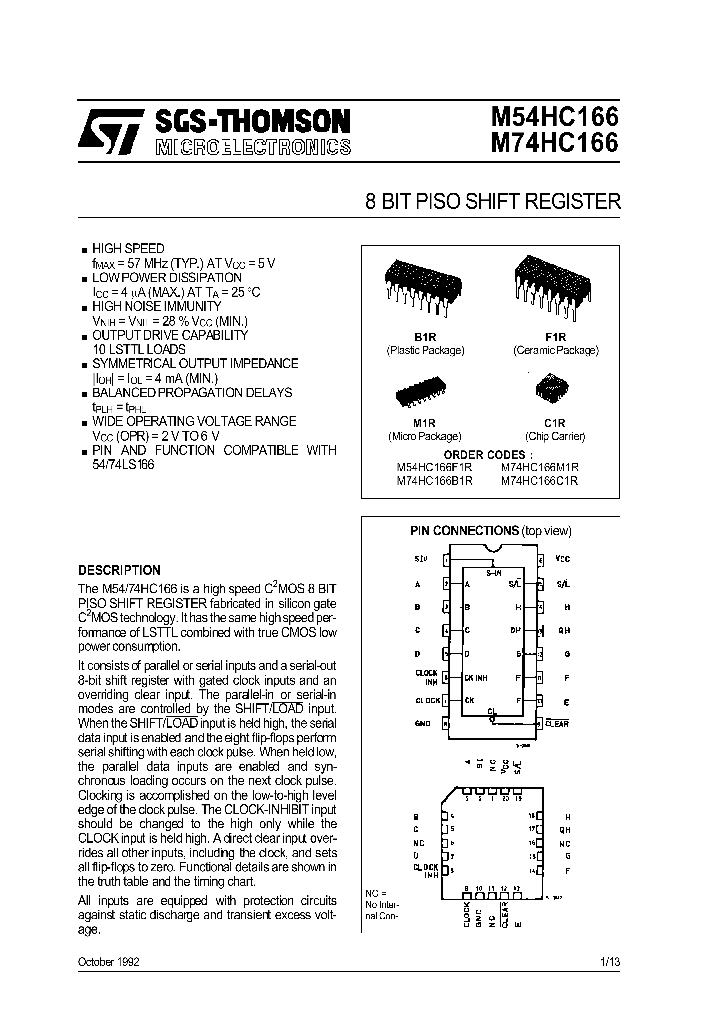 M74HC166_18715.PDF Datasheet