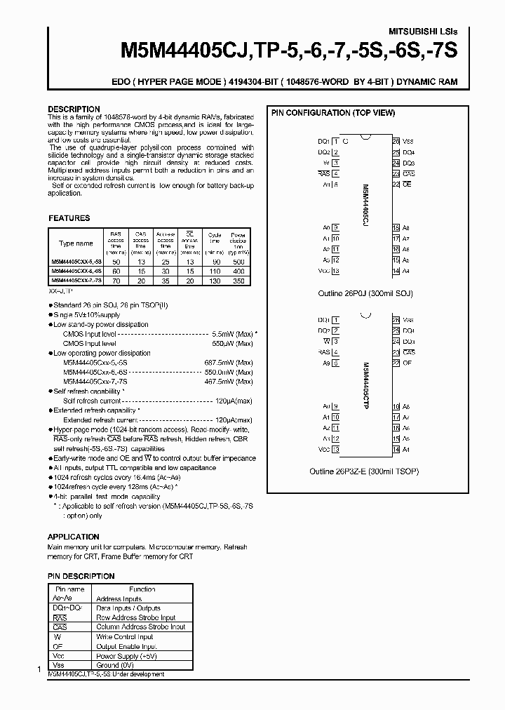 M5M44405CJ_124694.PDF Datasheet
