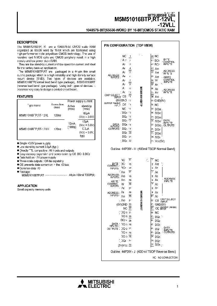M5M51016BRT-12VL_84584.PDF Datasheet