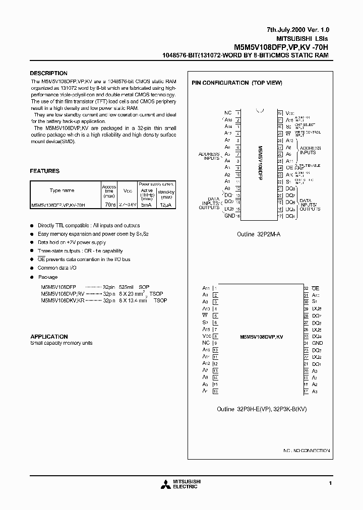 M5M5V108DFP-70H_121976.PDF Datasheet