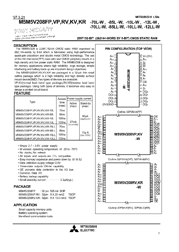M5M5V208FP-10LL-W_57227.PDF Datasheet