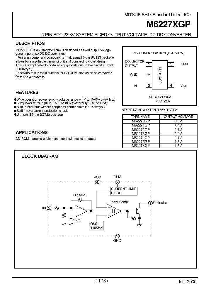 M62272GP_194840.PDF Datasheet
