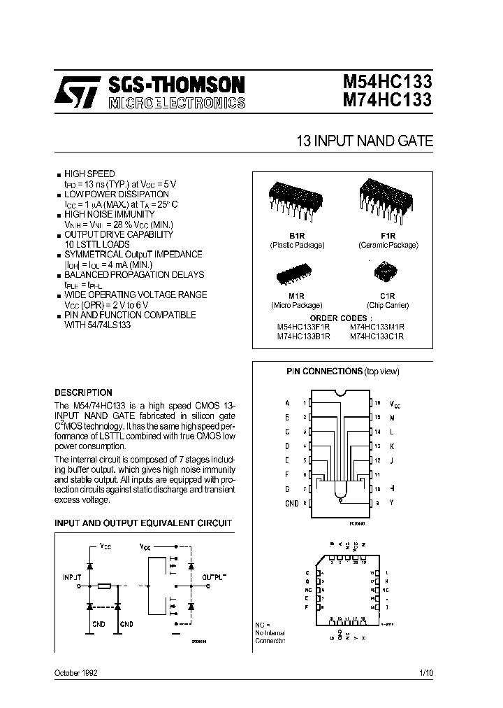 M54HC133_150900.PDF Datasheet