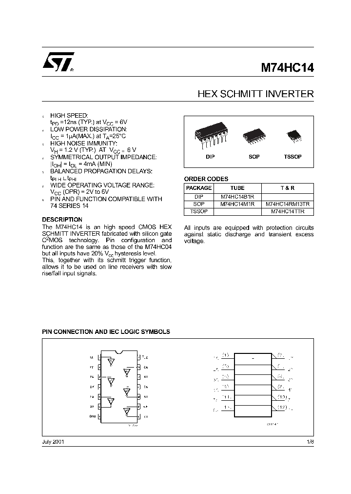 M74HC14_160842.PDF Datasheet