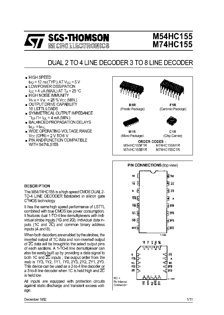 M74HC155_18564.PDF Datasheet