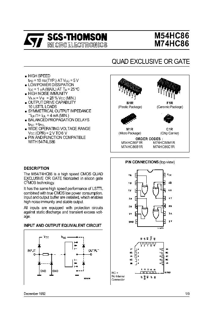 M74HC86_145664.PDF Datasheet