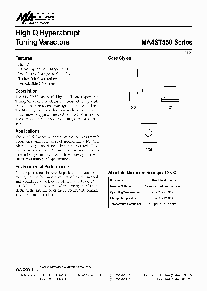 MA4ST550_43550.PDF Datasheet