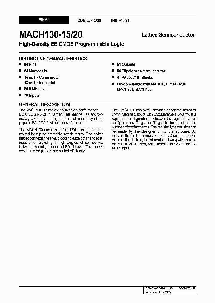 MACH130-15_126206.PDF Datasheet