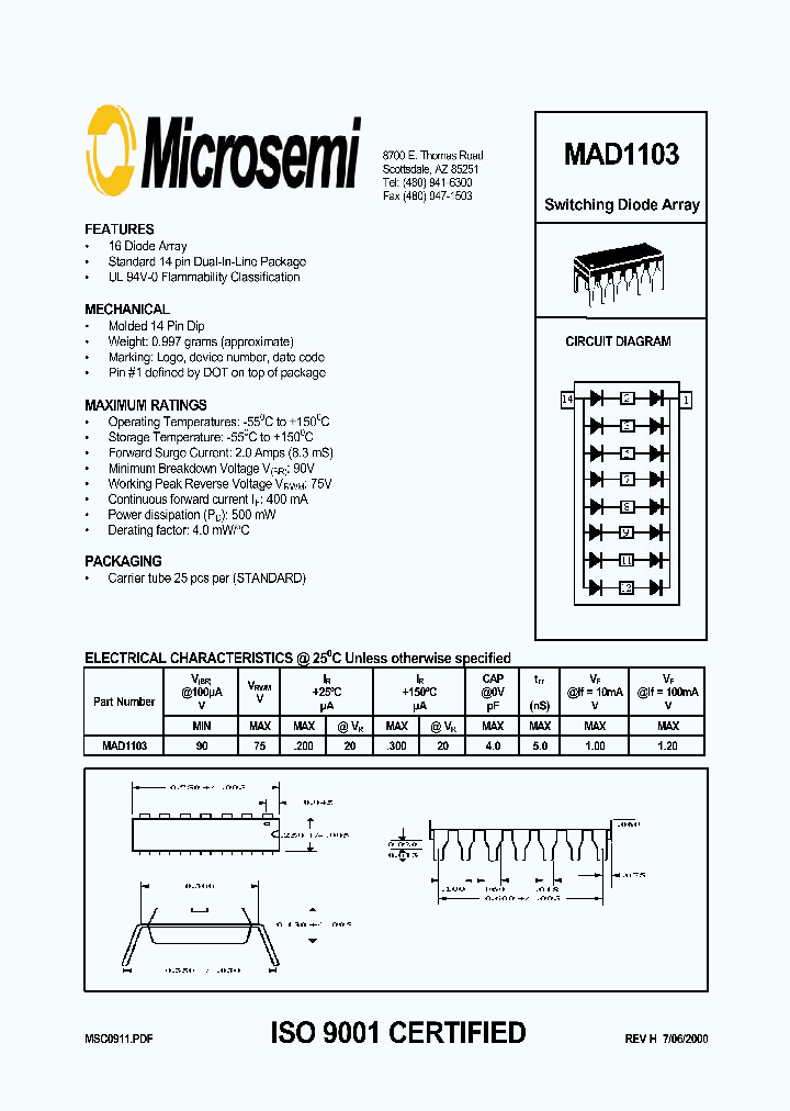 MAD1103_102999.PDF Datasheet